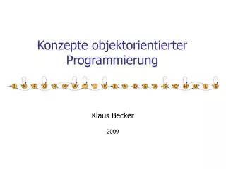 konzepte objektorientierter programmierung