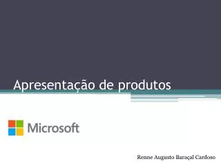 apresenta o de produtos