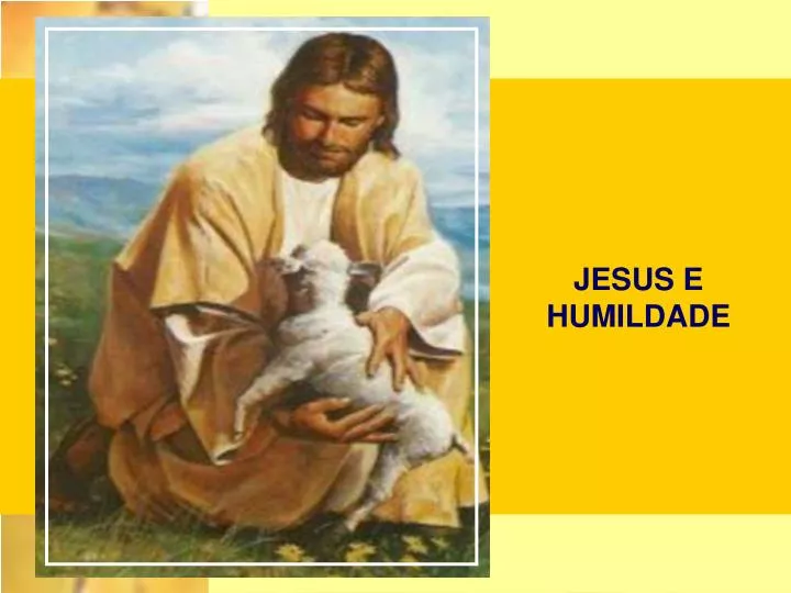 jesus e humildade