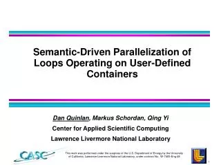 Semantic-Driven Parallelization of Loops Operating on User-Defined Containers