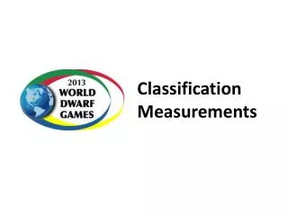 Classification Measurements