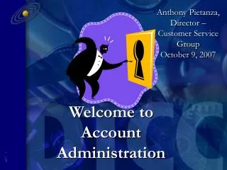 Welcome to Account Administration