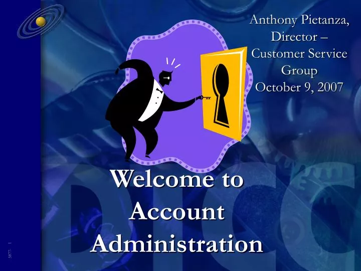 welcome to account administration