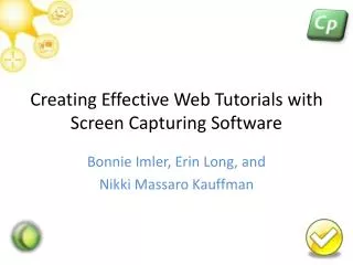 Creating Effective Web Tutorials with Screen Capturing Software