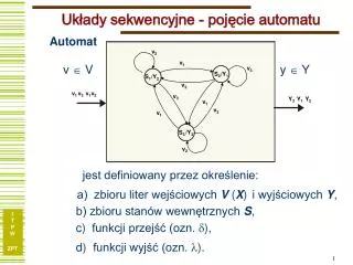 uk ady sekwencyjne poj cie automatu