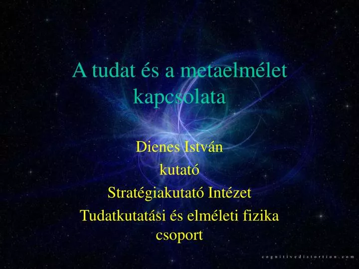 a tudat s a metaelm let kapcsolata