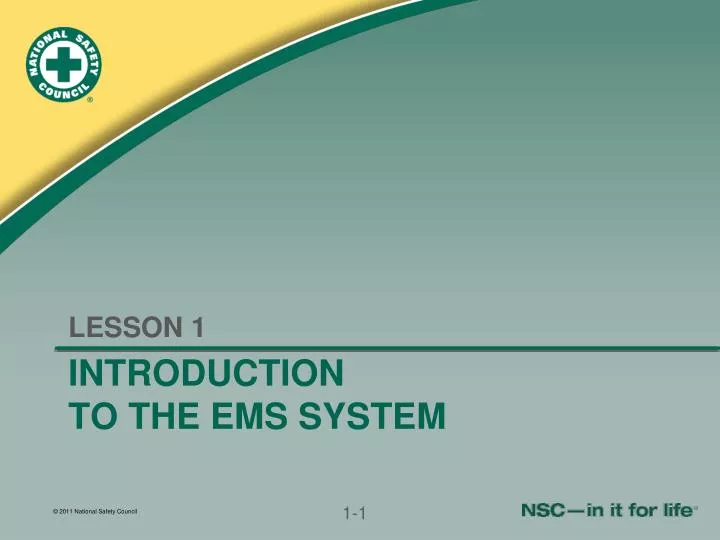 introduction to the ems system