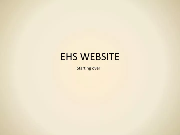ehs website