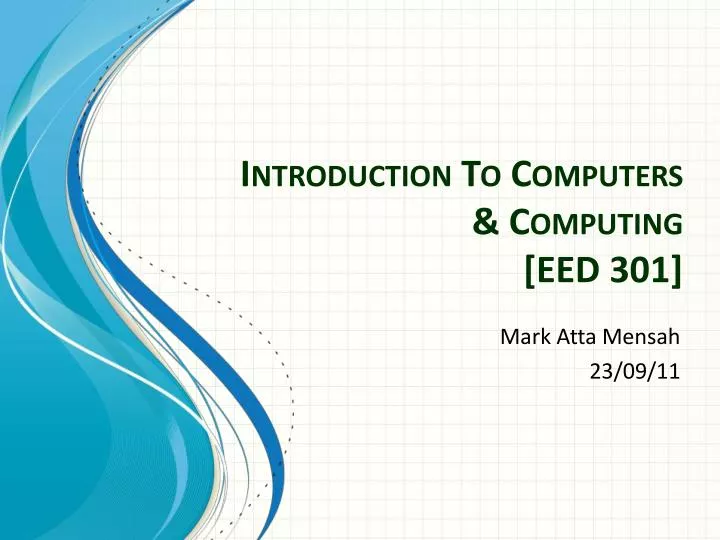 introduction to computers computing eed 301