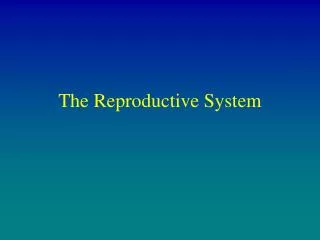 The Reproductive System