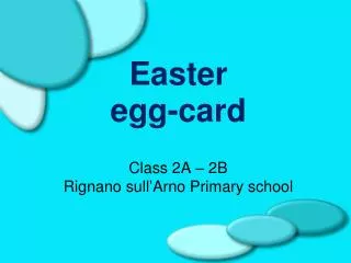 Easter egg-card