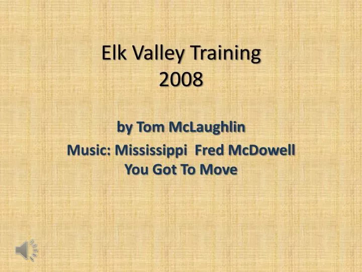 elk valley training 2008