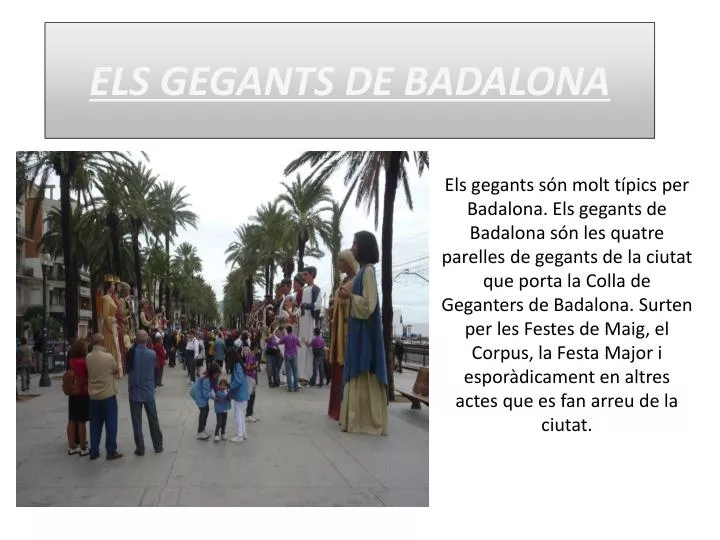 els gegants de badalona