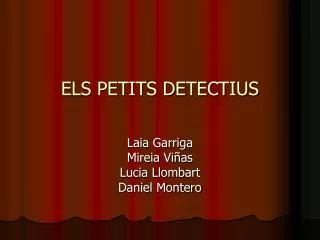 els petits detectius