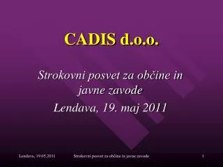 cadis d o o