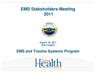 EMS Stakeholders Meeting 2011