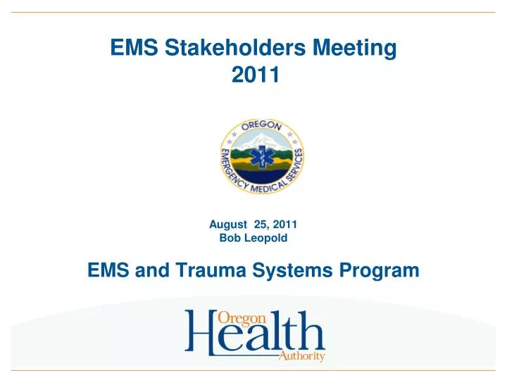 ems stakeholders meeting 2011
