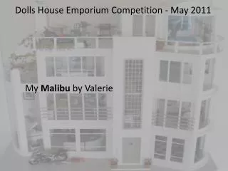 Dolls House Emporium Competition - May 2011