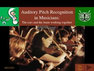 Auditory Pitch Recognition in Musicians: The ears and the brain working together