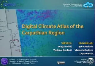 Digital Climate Atlas of the Carpathian Region