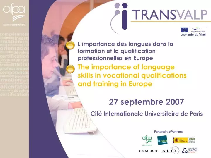 l importance des langues dans la formation et la qualification professionnelles en europe