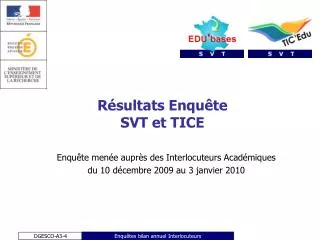 r sultats enqu te svt et tice