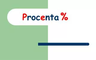 p roc e nta
