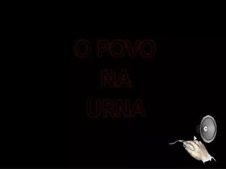 o povo na urna