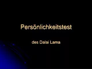 pers nlichkeitstest