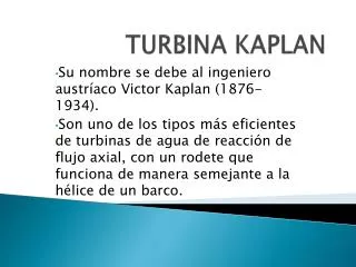 turbina kaplan