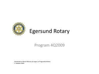 egersund rotary