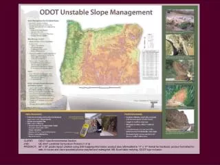 ODOT Geo-Environmental Section GE 2007 Landslide Symposium Posters (1 of 2)