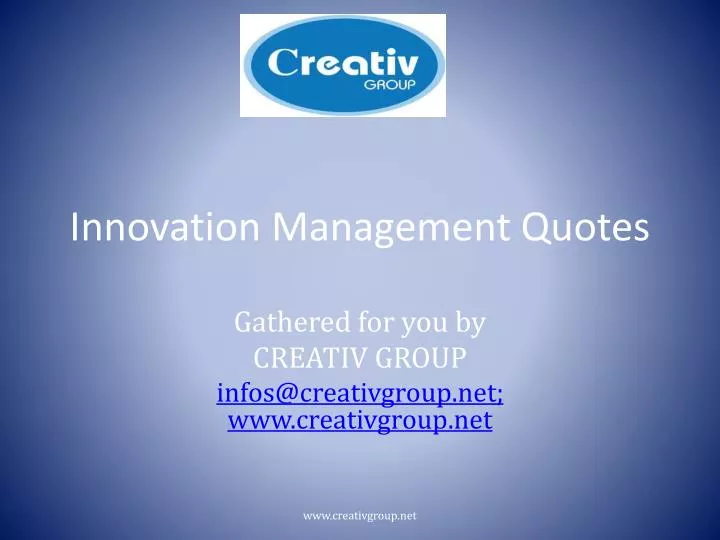 innovation management quotes