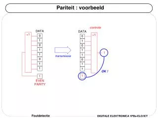 pariteit voorbeeld