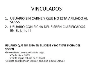 vinculados