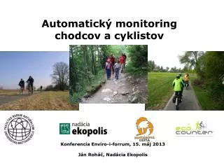 automatick monitoring chodcov a cyklistov