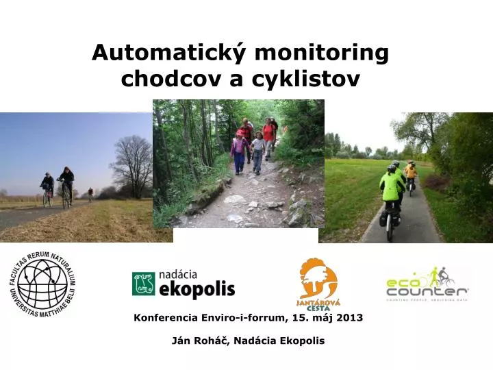 automatick monitoring chodcov a cyklistov