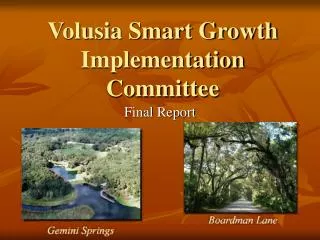 Volusia Smart Growth Implementation Committee