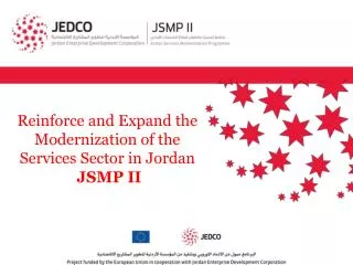 Reinforce and Expand the Modernization of the Services Sector in Jordan JSMP II
