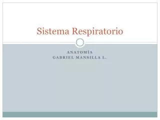 sistema respiratorio