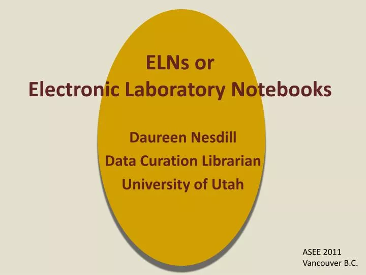 elns or electronic laboratory notebooks