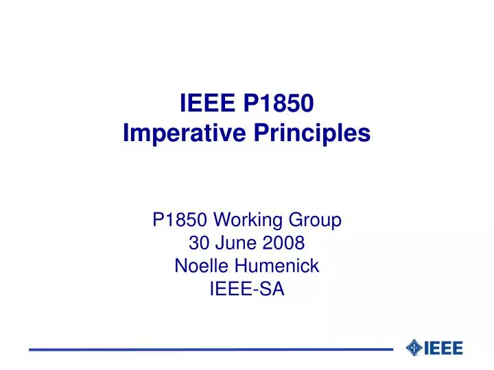 ieee p1850 imperative principles