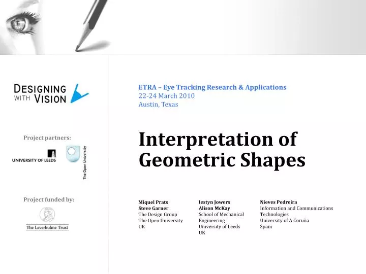 interpretation of geometric shapes