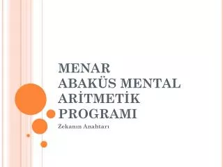 menar abak s mental ar tmet k programi