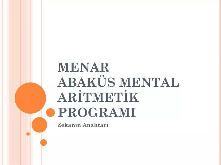 menar abak s mental ar tmet k programi