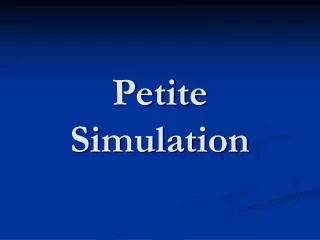 petite simulation