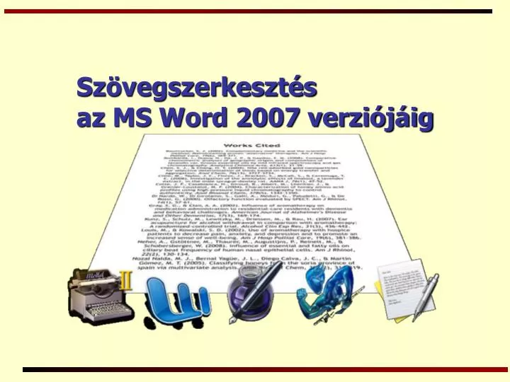 sz vegszerkeszt s az ms word 2007 verzi j ig