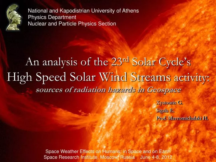 an analysis of the 23 rd solar cycle s high speed solar wind streams activity