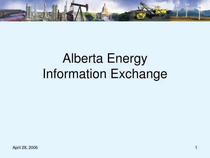alberta energy information exchange