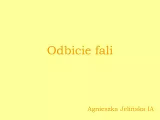 odbicie fali